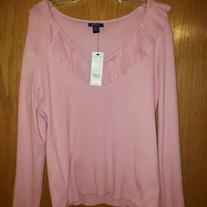 American Living pink sweater
